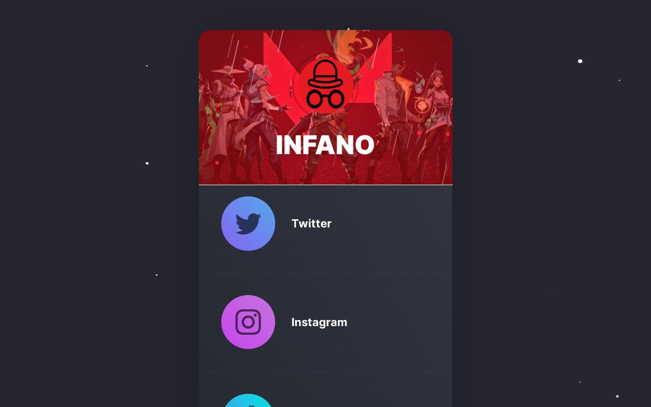 Carrd profile picture for @infano